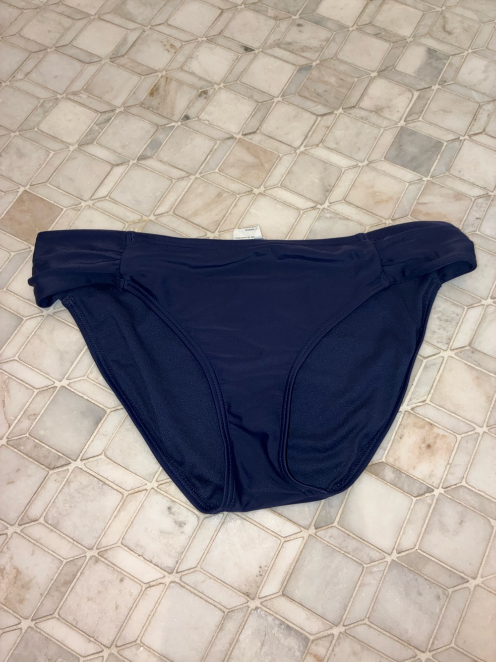 Island Escape Navy Bikini Bottom